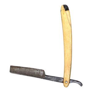 Antique M. Jung No. 80 New York Made In Germany Straight Razor Barber Retro READ